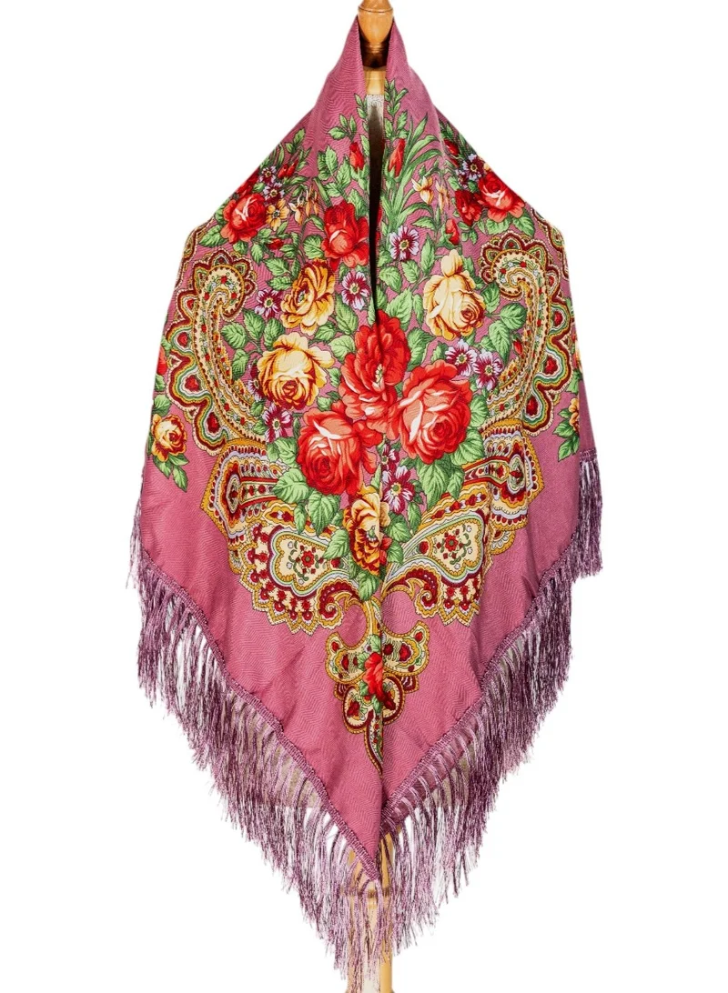 Bidani Empress Bloom Shawl – Vintage Pink